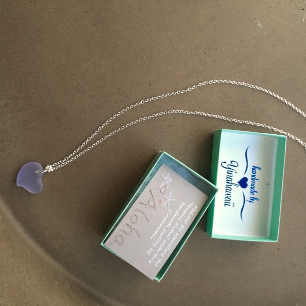 Hawaiian beach glass necklace
